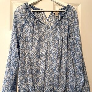 Lucky Brand Long Sleeve Blouse- Size L